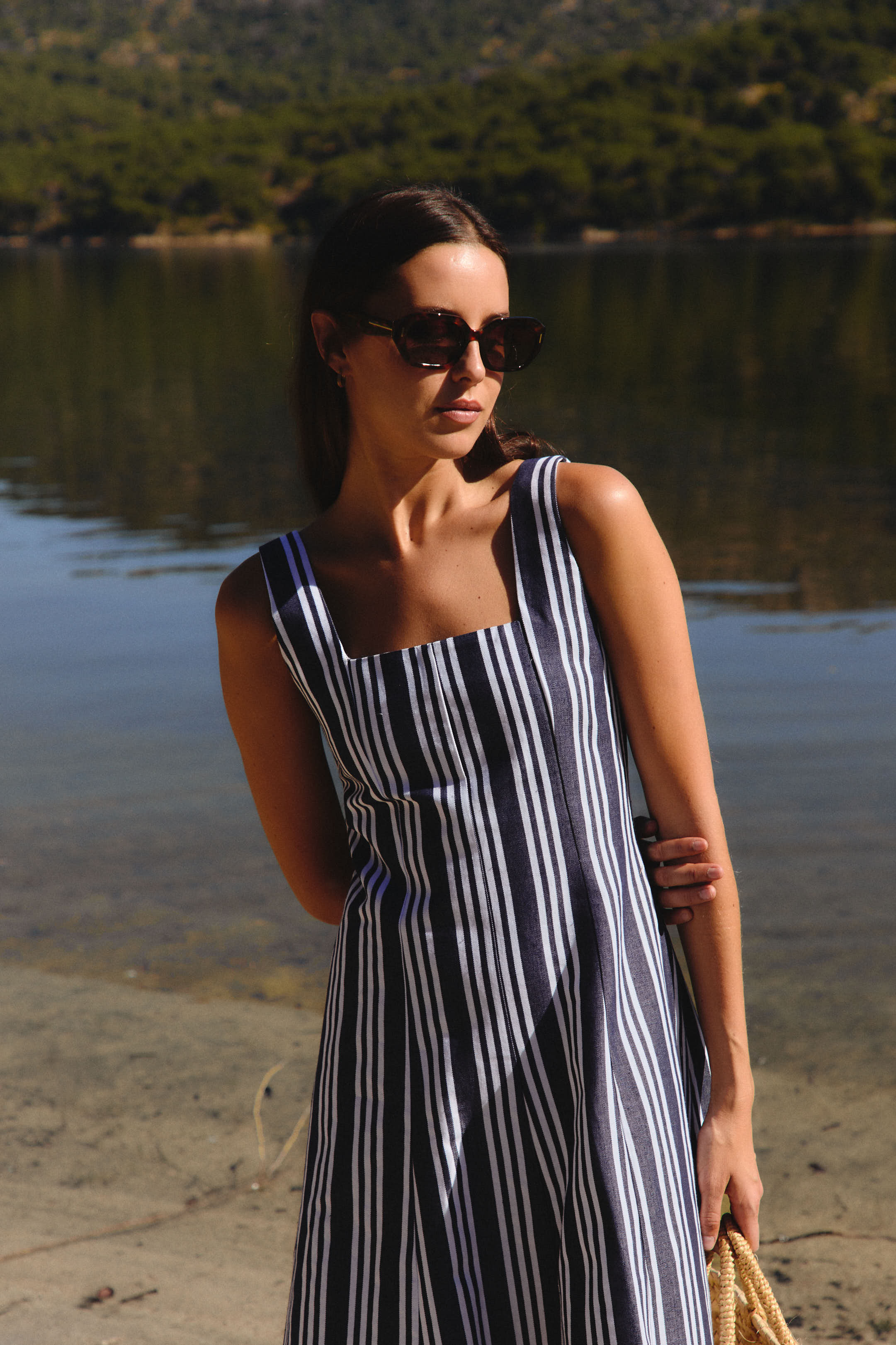 Vestido Biarritz Rayas Azul