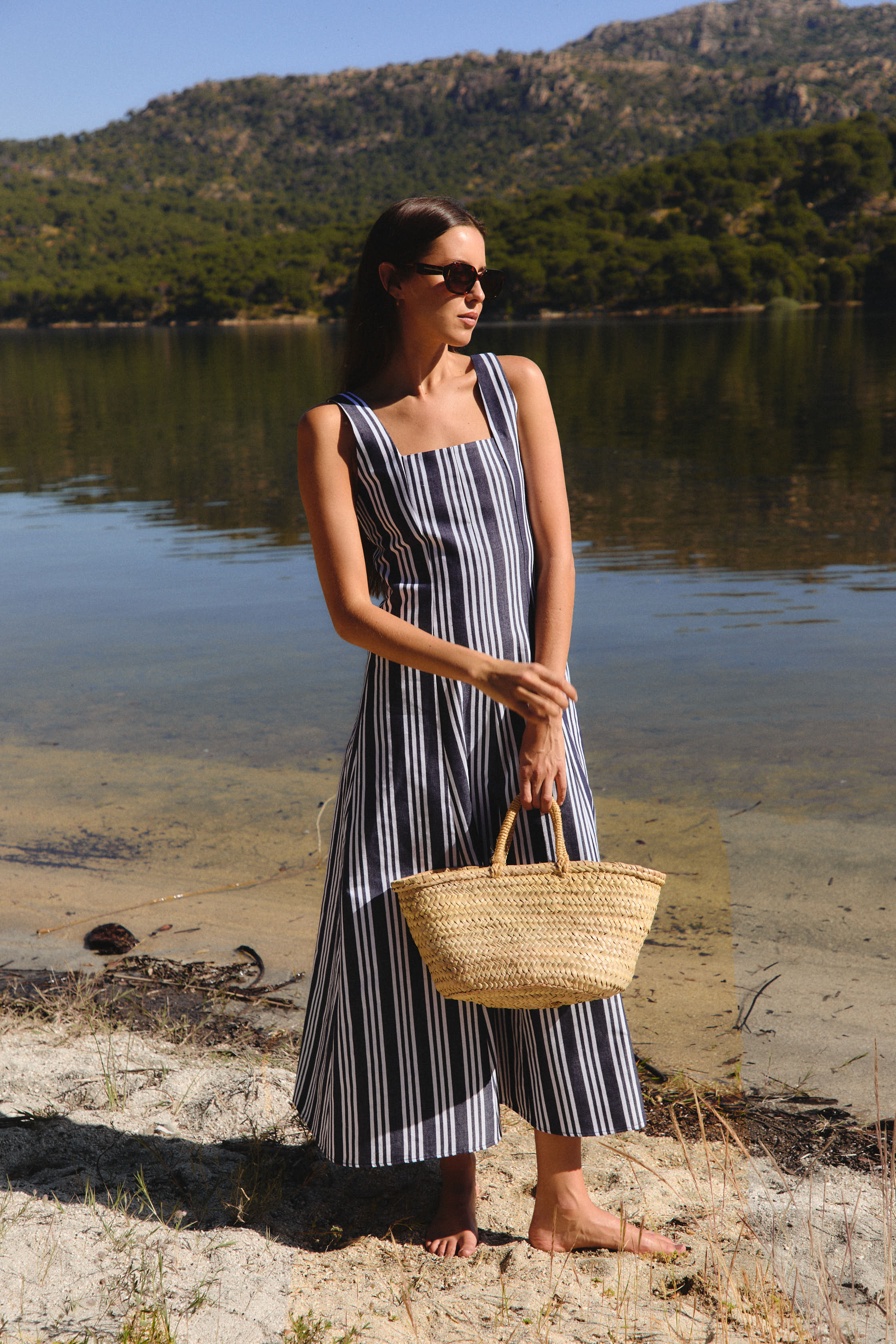 Vestido Biarritz Rayas Azul