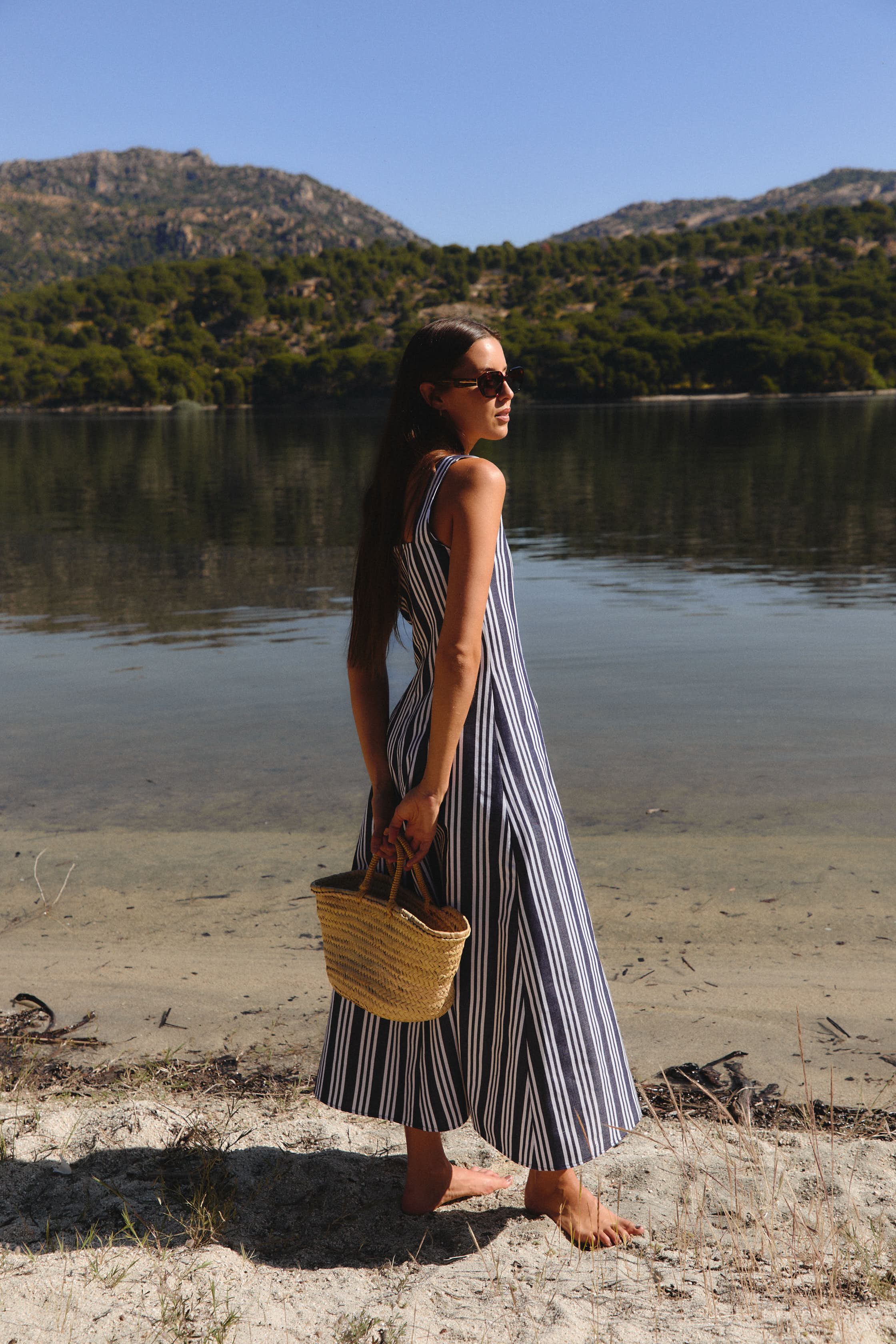 Vestido Biarritz Rayas Azul