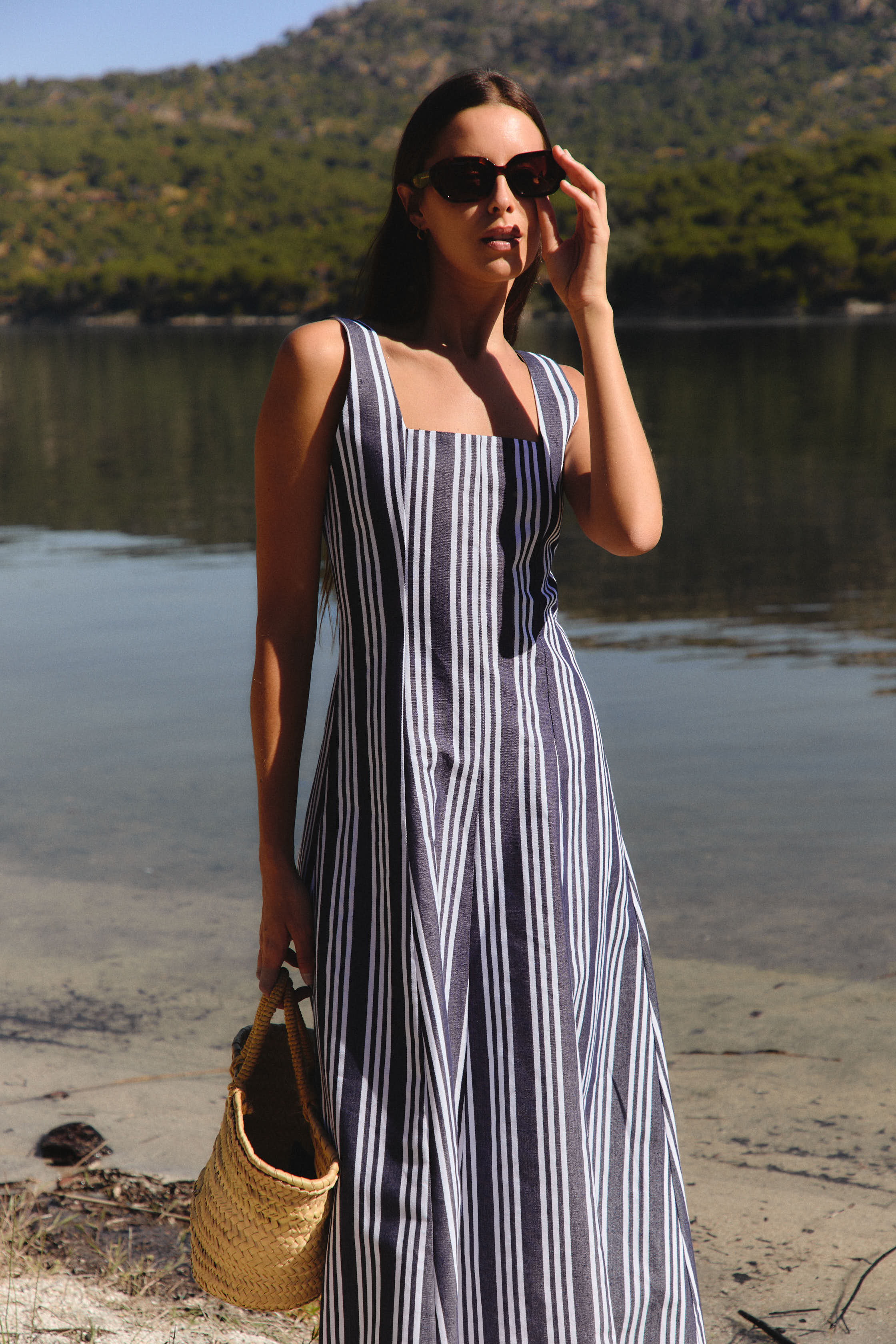 Vestido Biarritz Rayas Azul