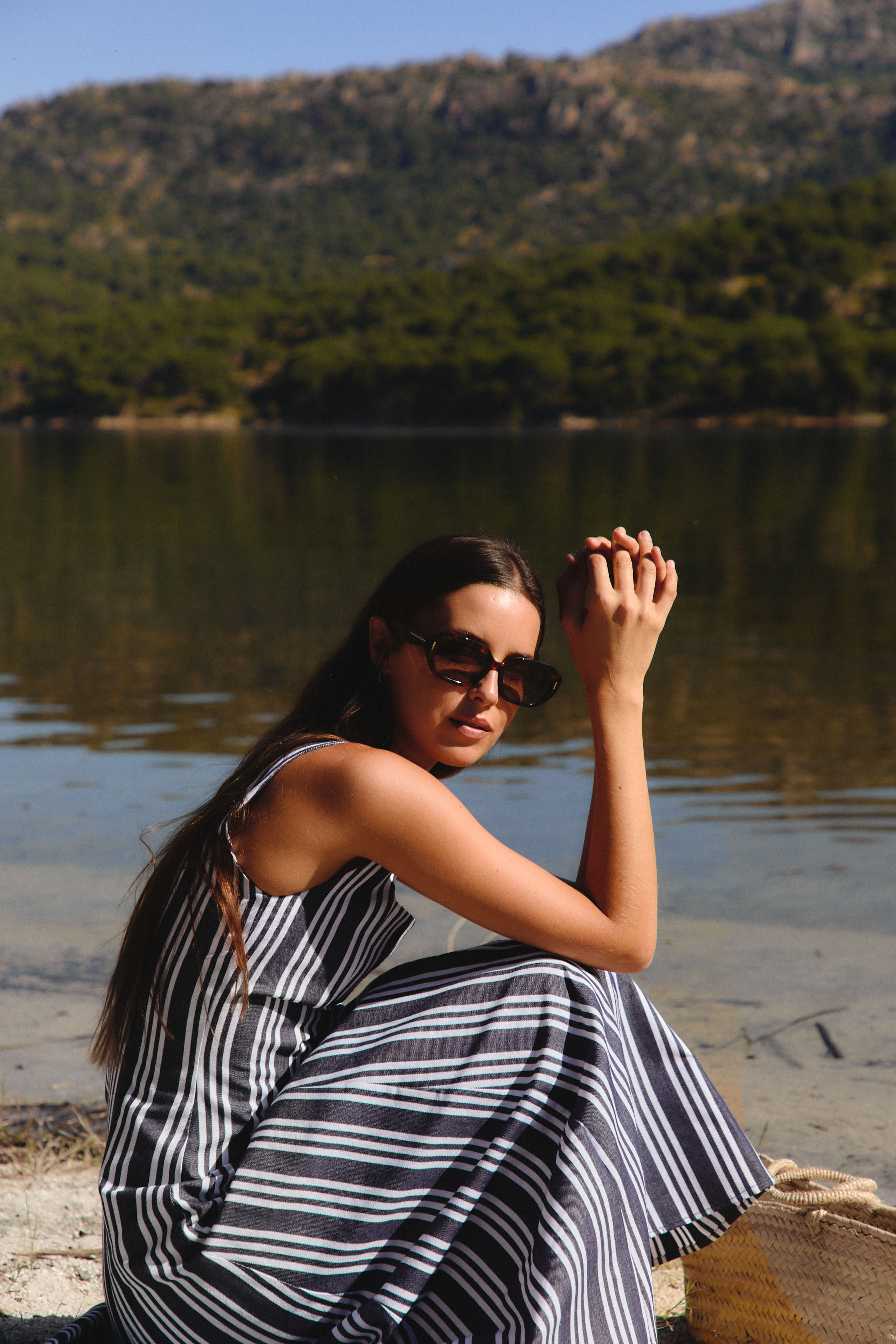 Vestido Biarritz Rayas Azul
