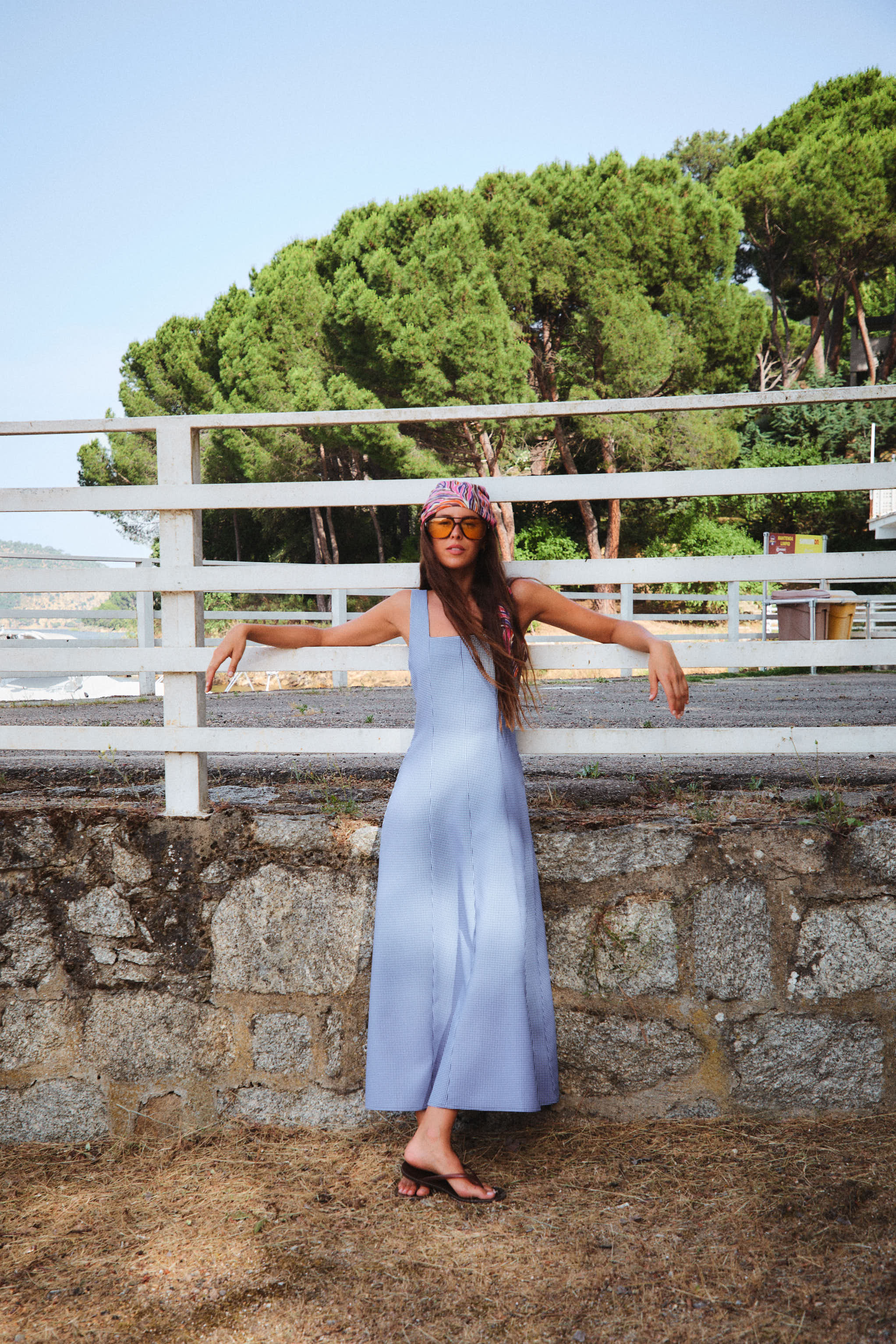 Monaco Vichy Blue Dress