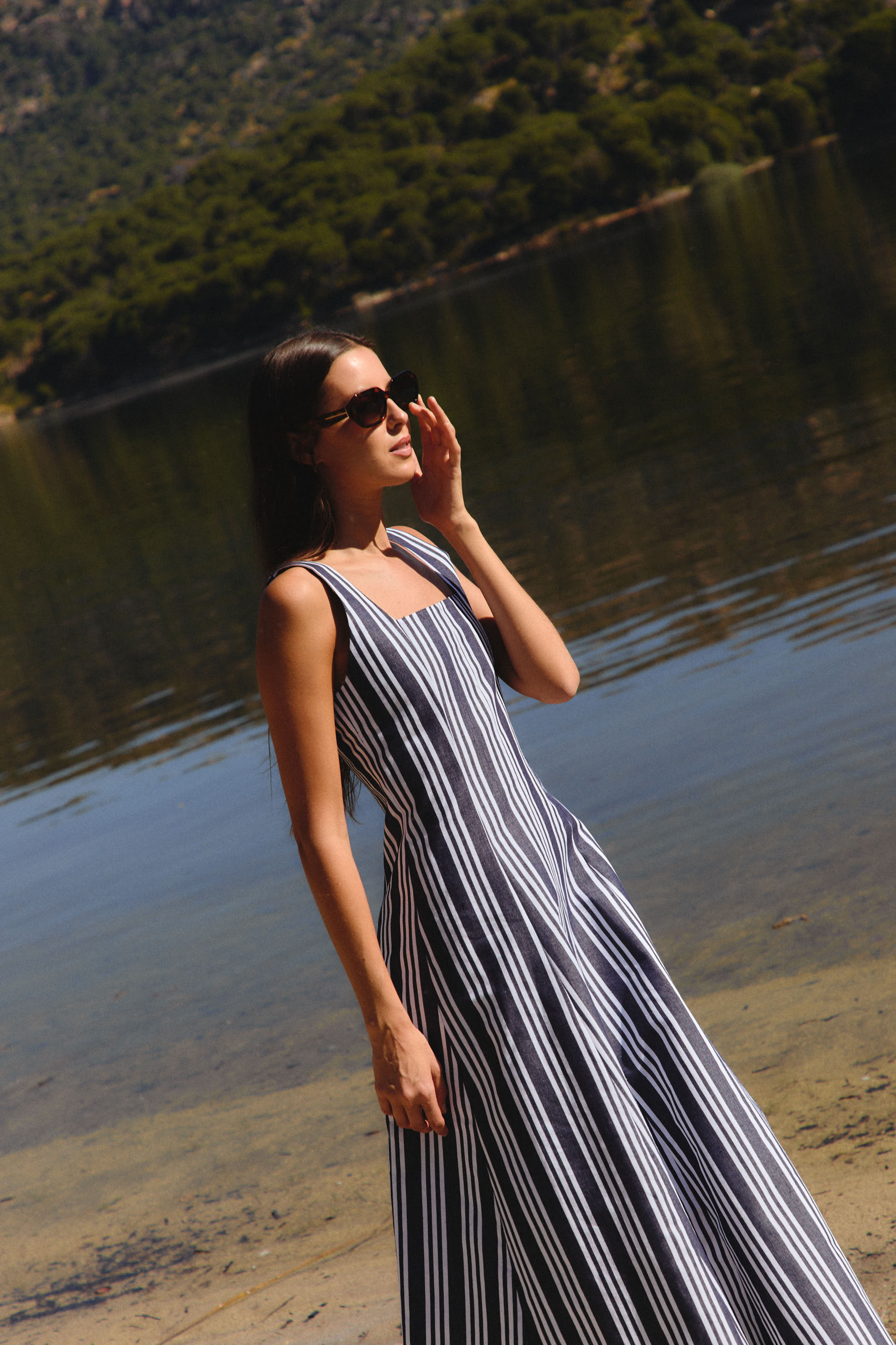 Vestido Biarritz Rayas Azul