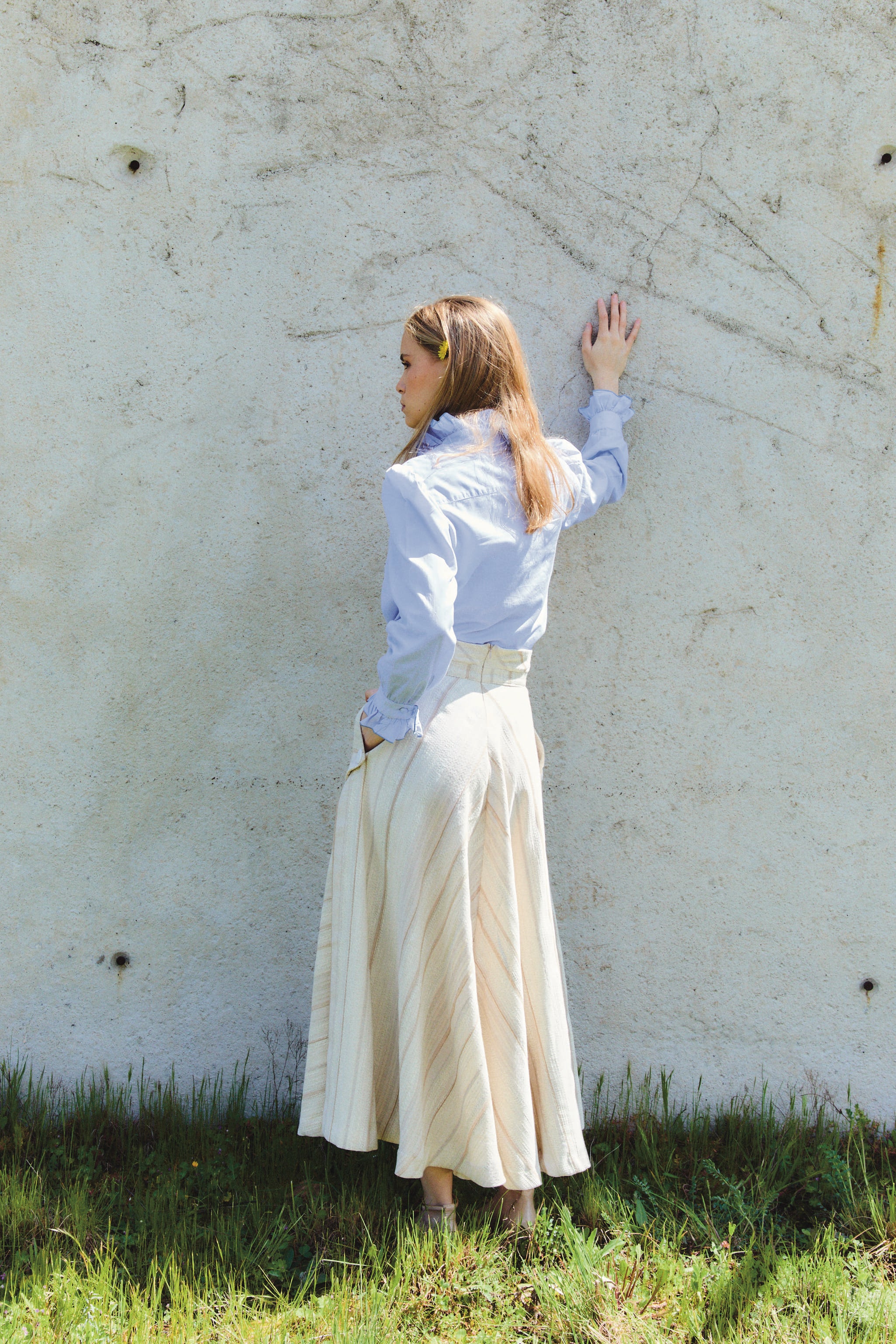 Sky Blue Willow Blouse