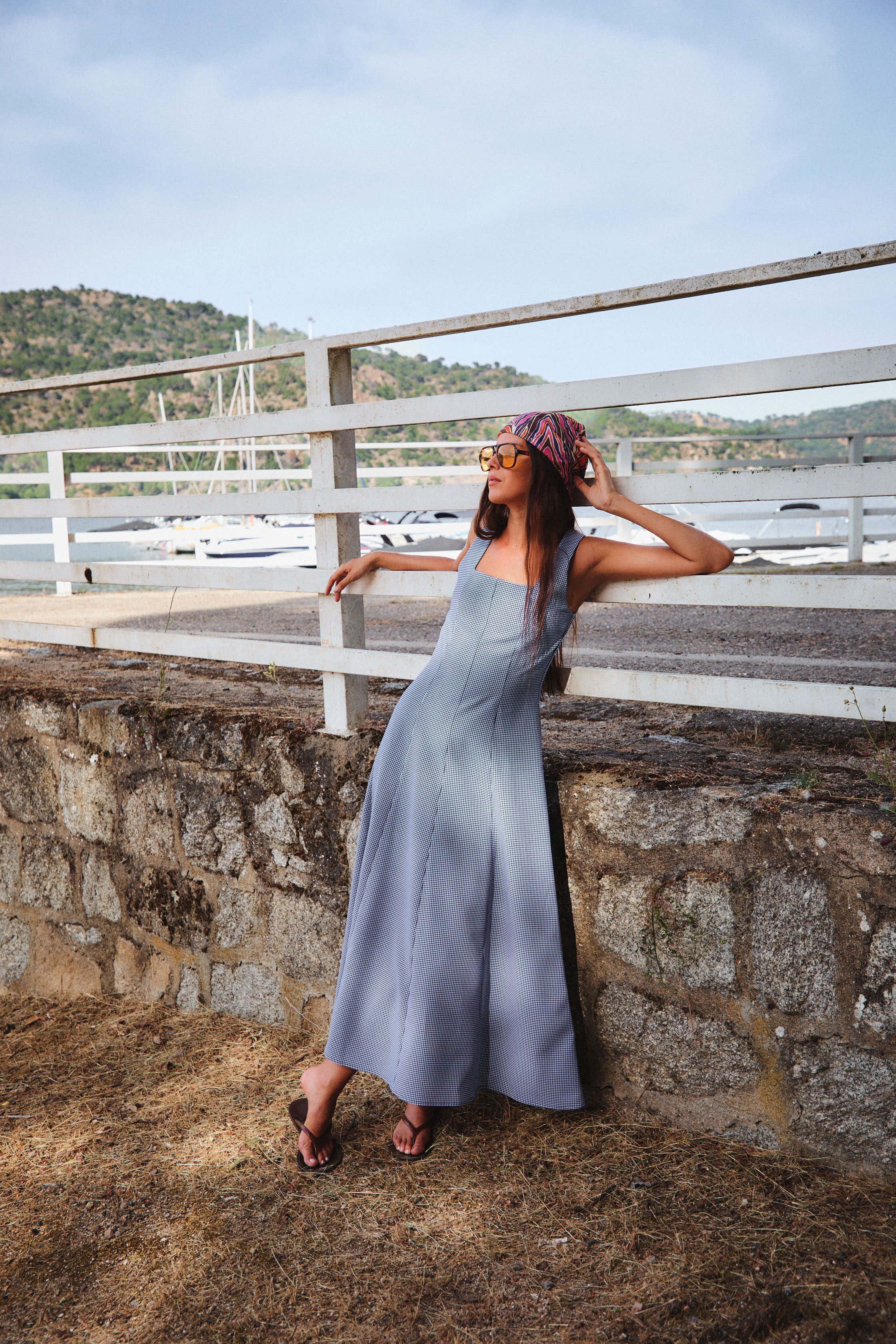 Monaco Vichy Blue Dress
