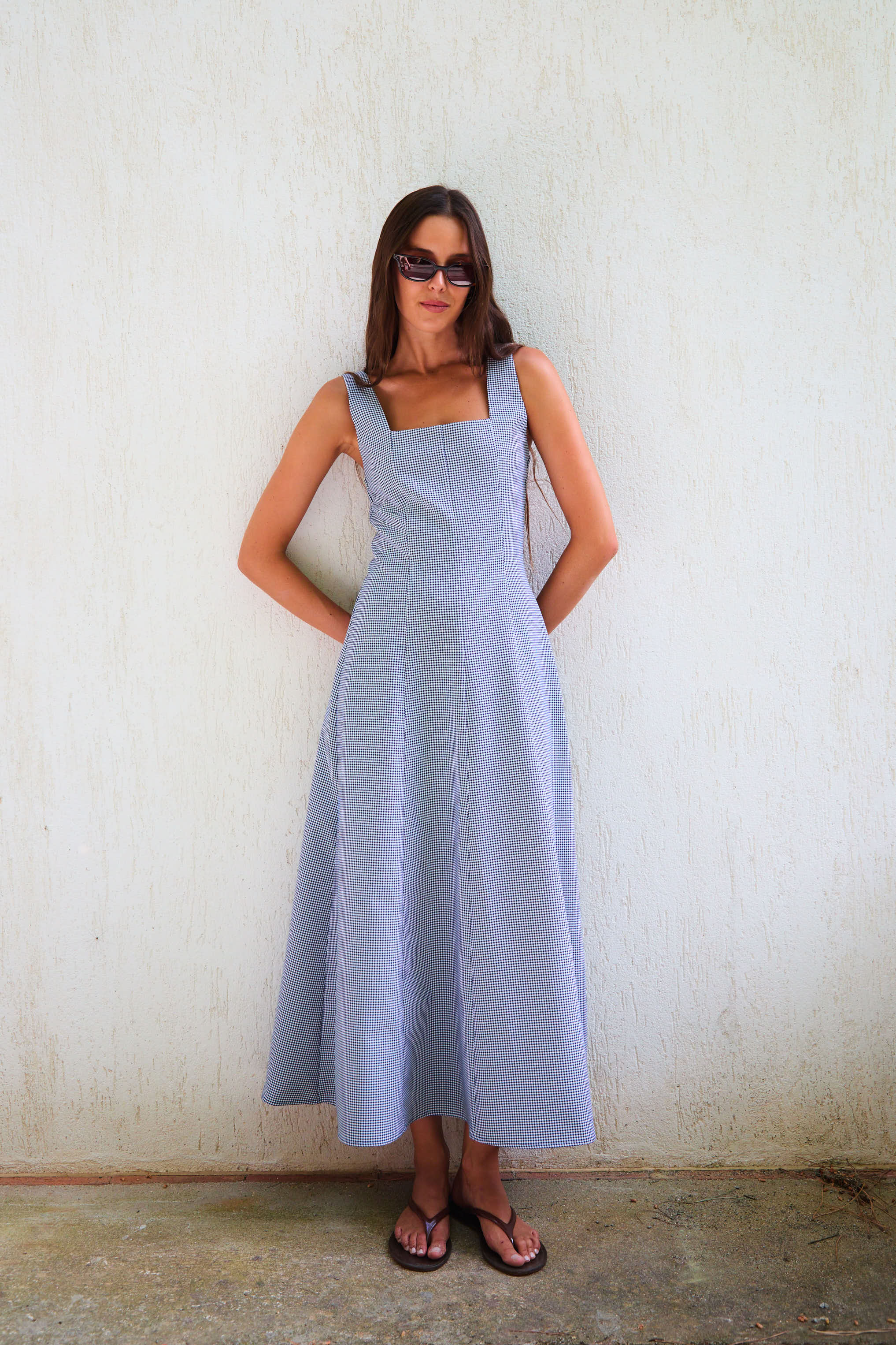 Monaco Vichy Blue Dress