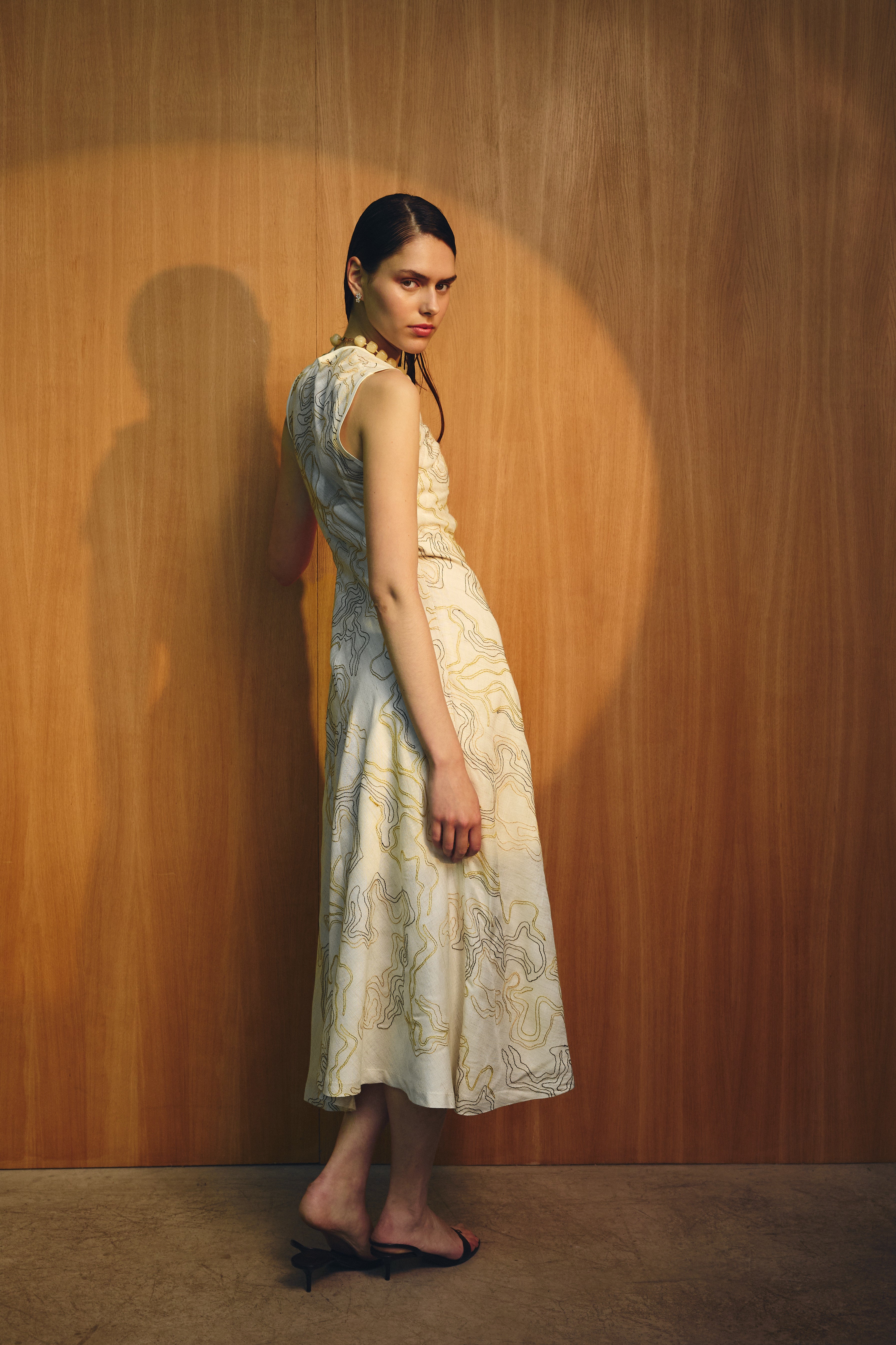 Vestido Sprezzatura Bordados Amarillo- PRE ORDER