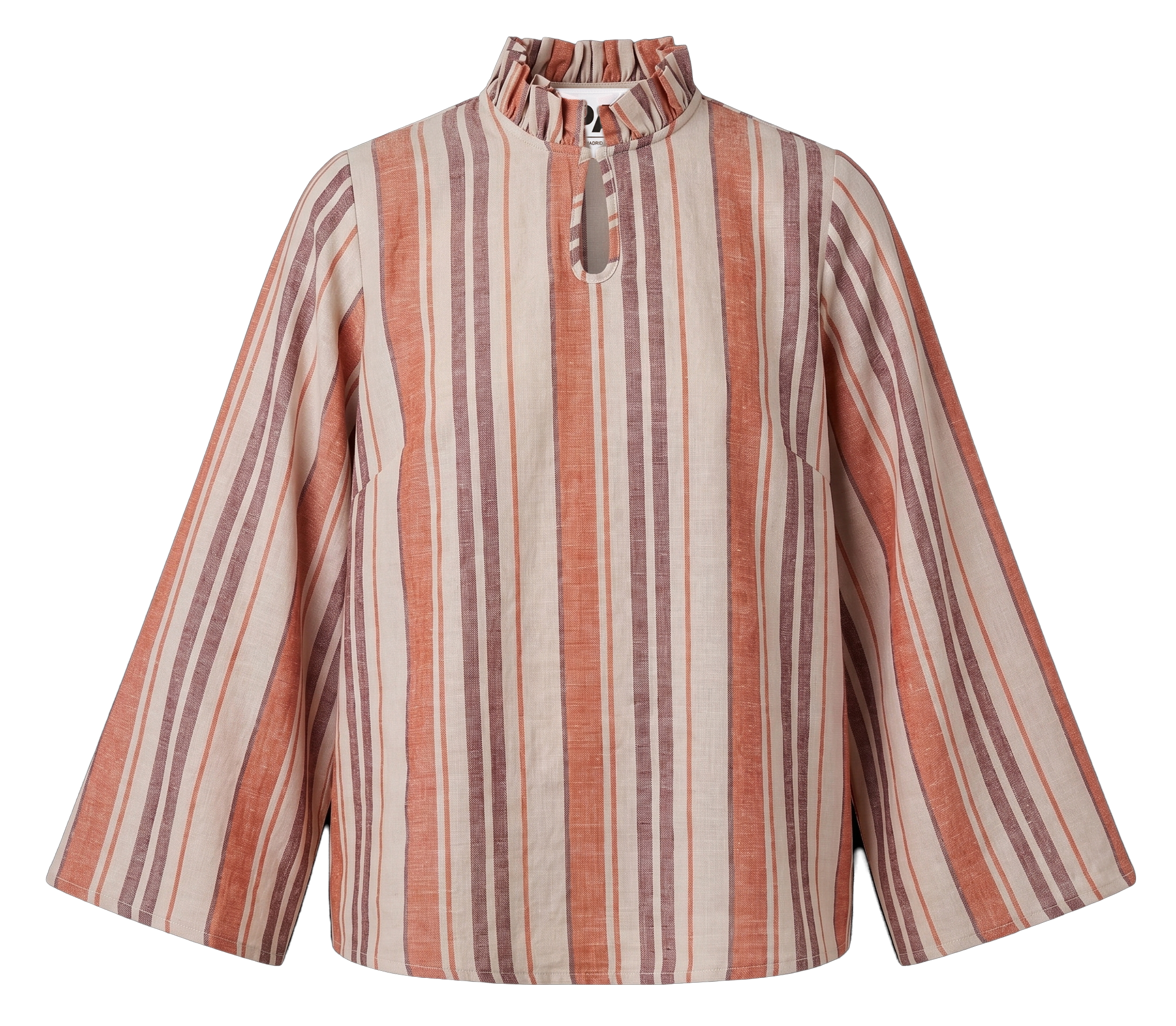 Scirocco Coral and Lilac Striped Blouse