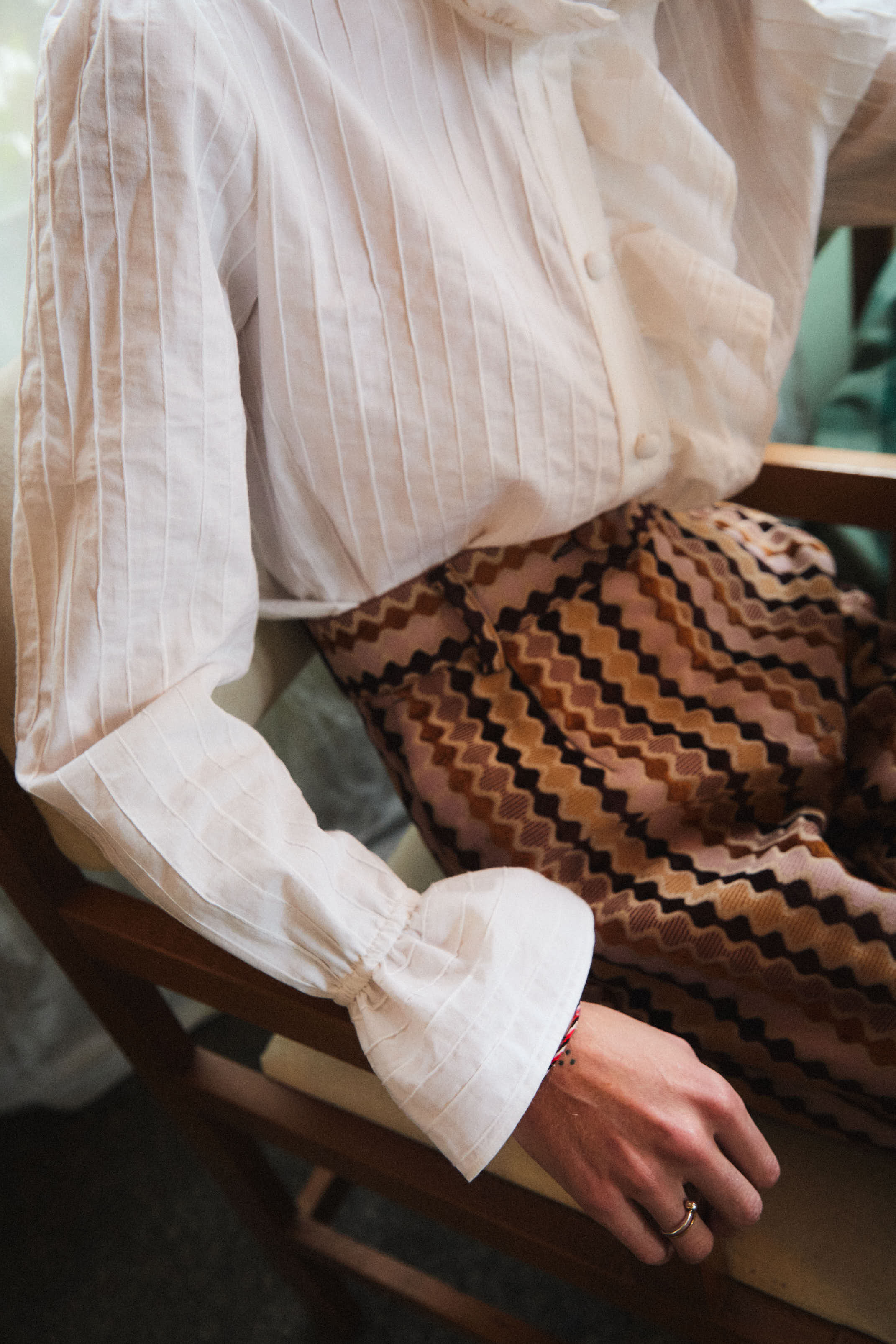 Blusa Volantes Blanca