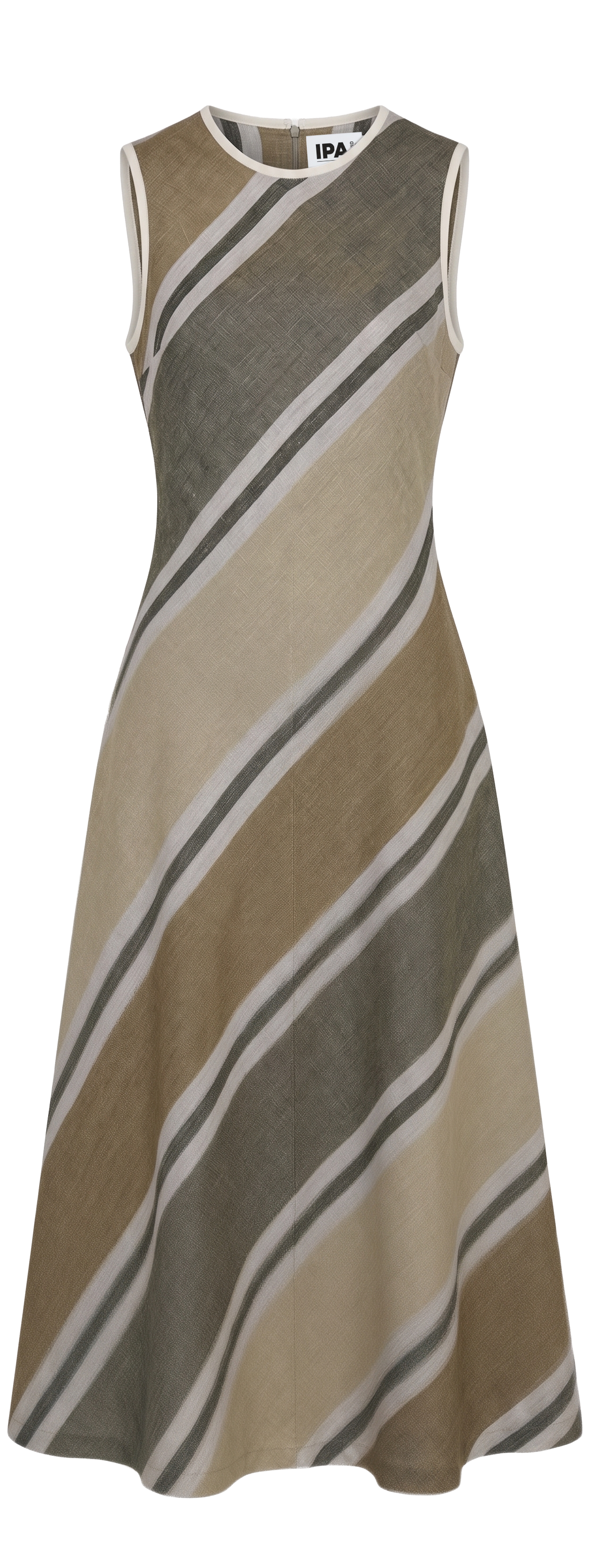 Mocha Stripe Brown Dress