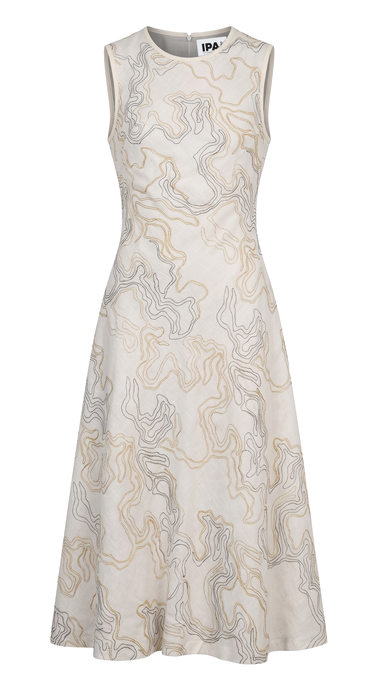Sprezzatura Embroidered Dress Yellow