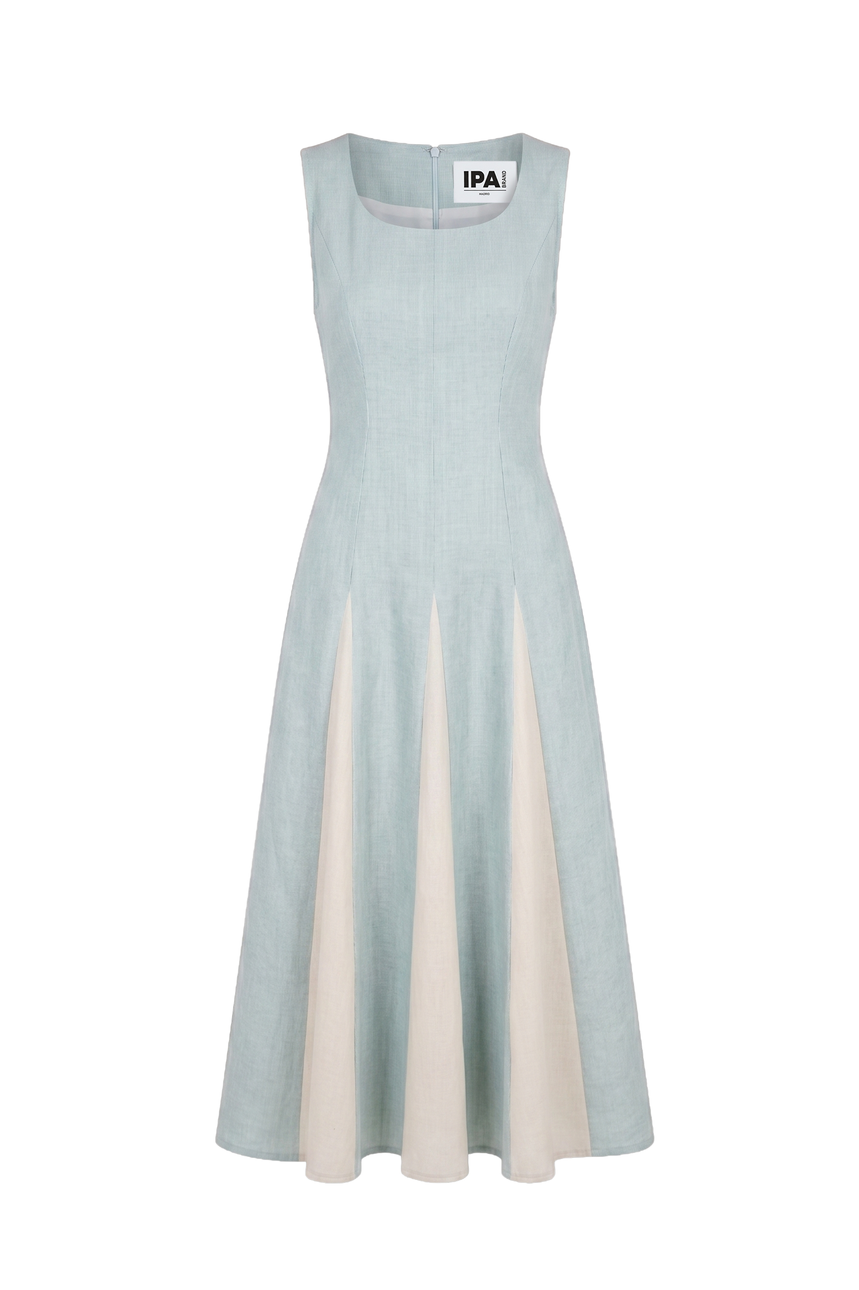 Vestido Venezia Midi Celeste
