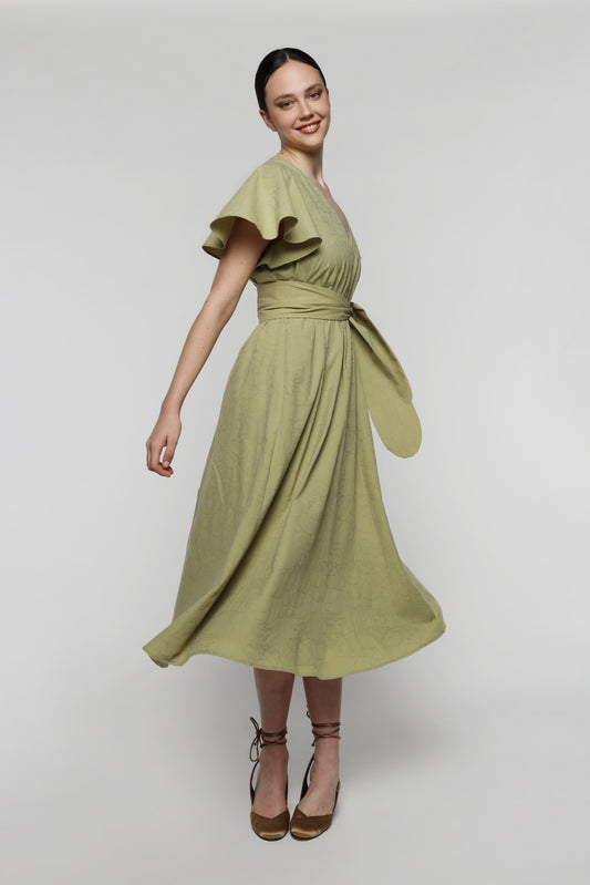 The Green Allium Dress